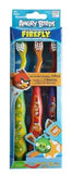Firefly Angry Birds 3 Pack Soft Suction Cup Stand Toothbrushes