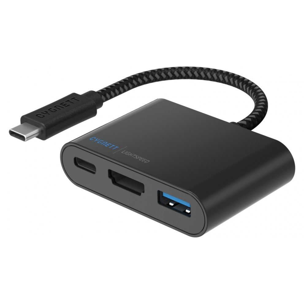 Cygnett- LightSpeed USB-C to USB-A/HDMI/USB-C Hub