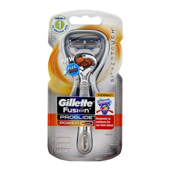 Gillette Fusion Proglide Silvertouch Flexball Power Razor