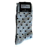 Sock Standard - Grey Polka Dot