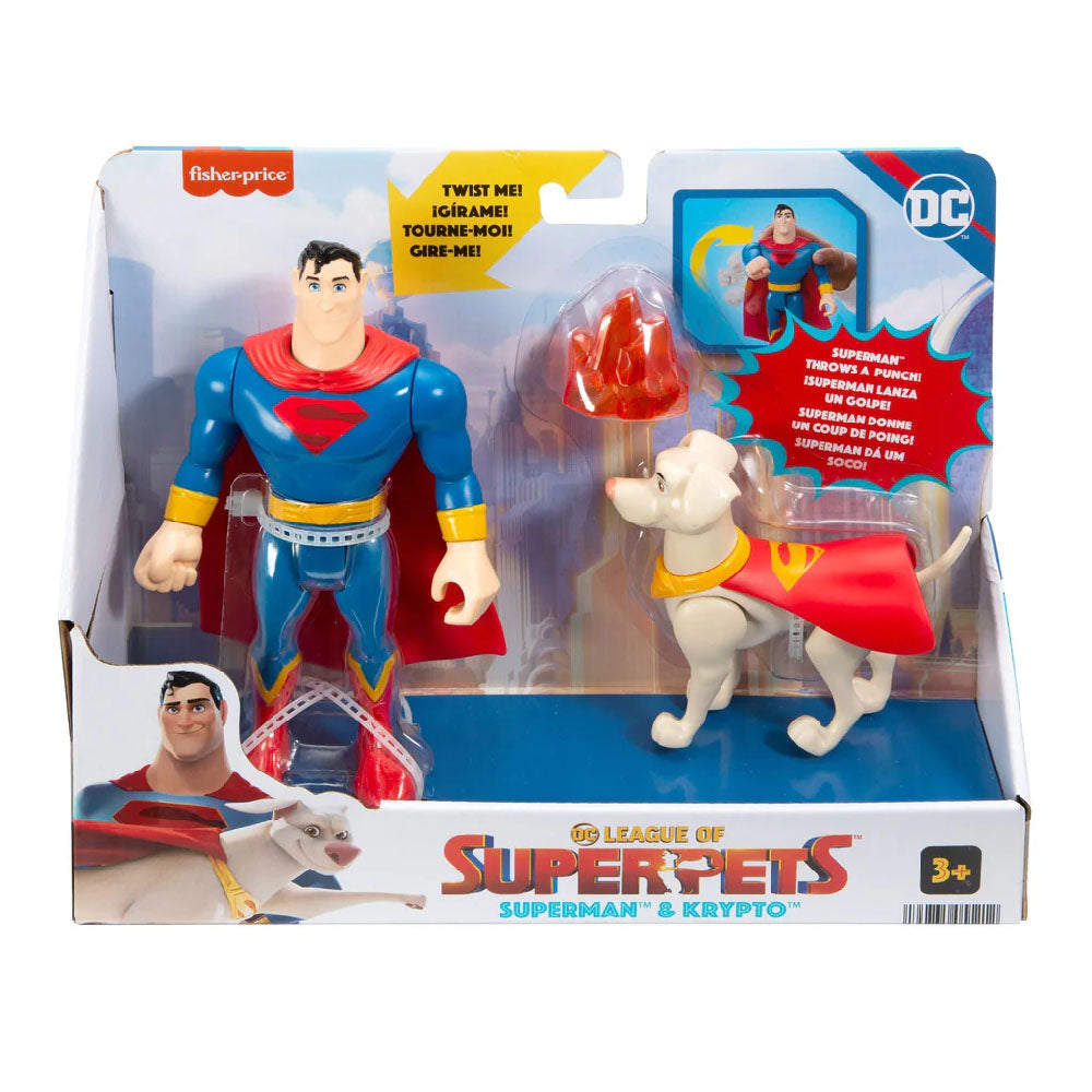 Fisher-Price DC League of Super-Pets Super Hero & Pet Figures