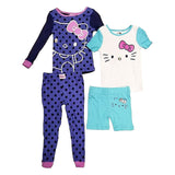 Hello Kitty 4 Piece Pyjama Set for Girls by Komar Kids