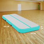 3m x 1m Air Track Inflatable Gymnastics Tumbling Mat - Green