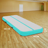 3m x 1m Air Track Inflatable Gymnastics Tumbling Mat - Green
