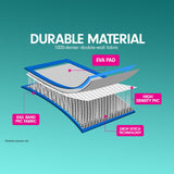 4m x 1m Air Track Inflatable Tumbling Gymnastics Mat - Blue White