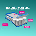 5m x 1m Air Track Inflatable Tumbling Gymnastics Mat - Blue White