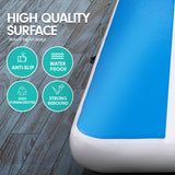 6m x 1m Air Track Inflatable Tumbling Gymnastics Mat - Blue White