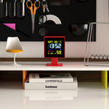 Newgate Monolith Lcd Alarm Clock Fire Engine Red