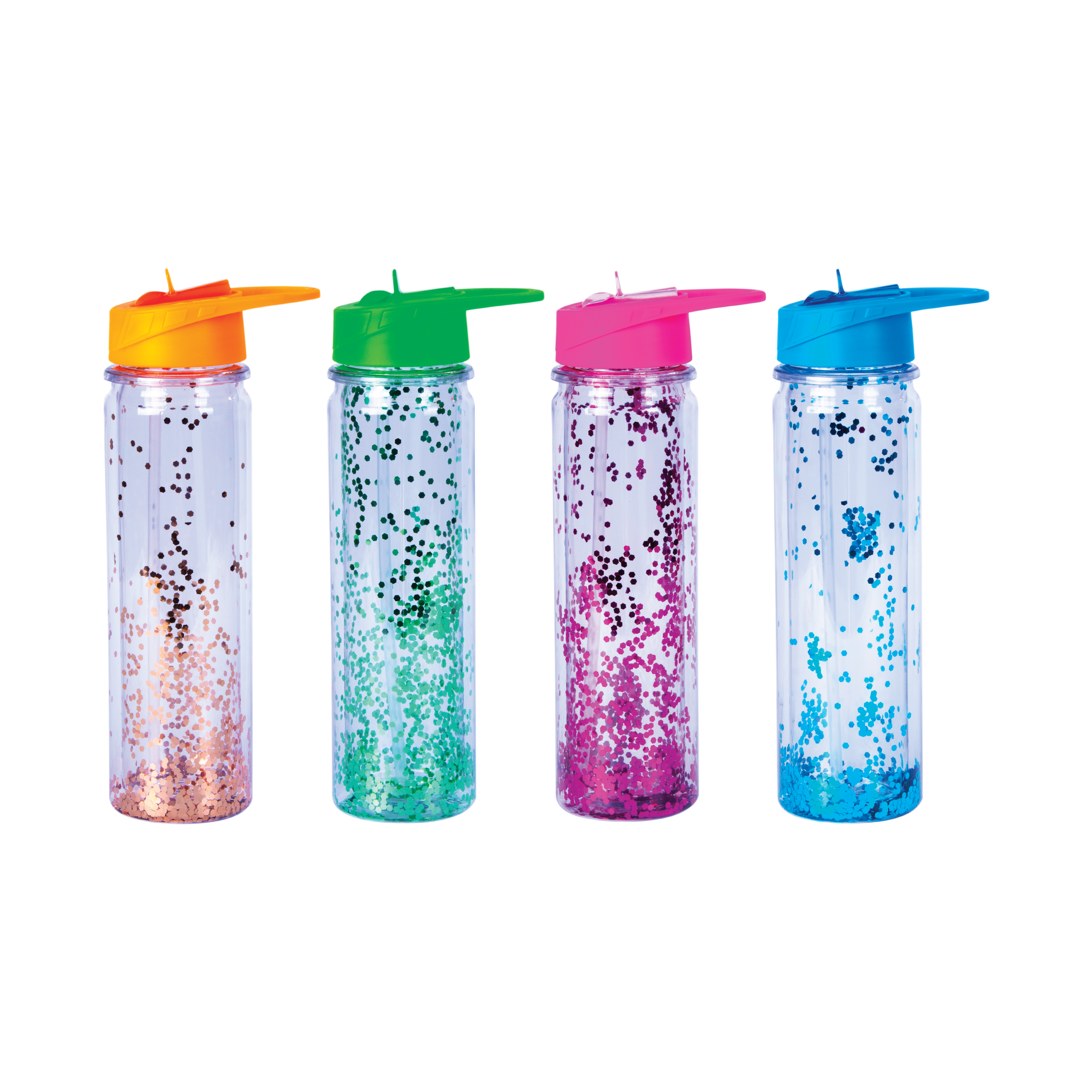 Lazy Dayz BPA Free Glitter Water Bottle 600mL