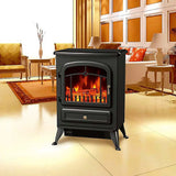 Lenoxx 1800W Electric Fireplace Heater w/ Fire Effect - LF180