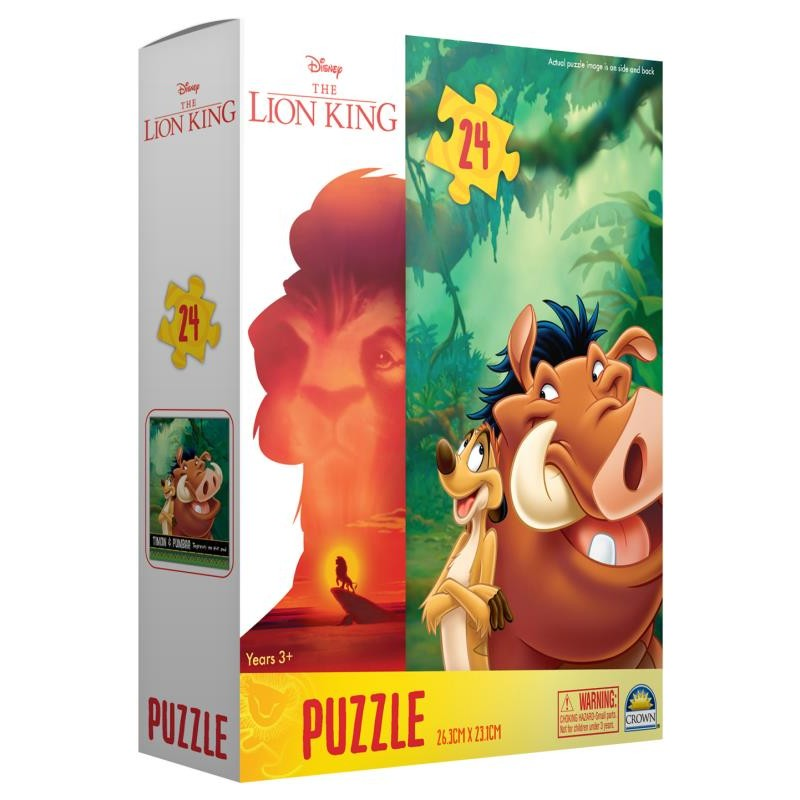 The Lion King 24 Piece Boxed Puzzle (Simba or Timon & Pumba)
