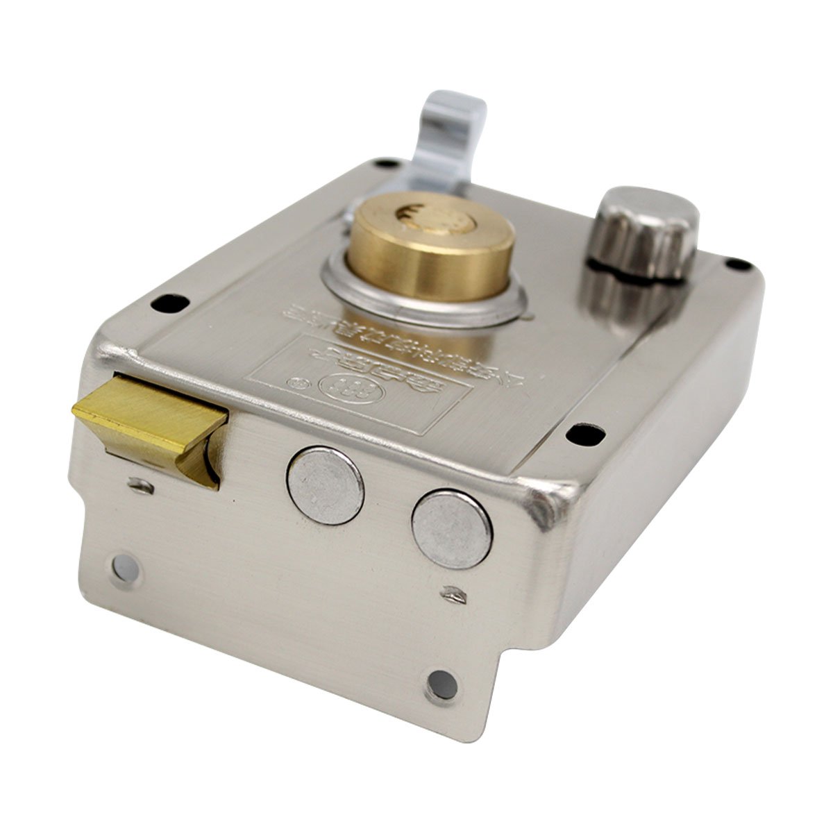Push Button Digital Mechanical Combination Security Door Lock Chrome Push Button Digital Mechanical Combination Security Door Lock Chrome