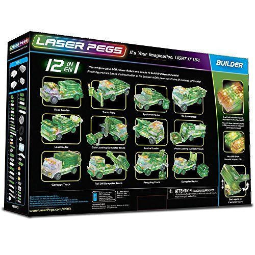 Laser Pegs Garbage Truck 12-in-1 Building Set