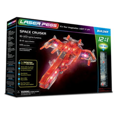 Laser Pegs Space Cruiser 12 in 1 Building Set Smooth Sales