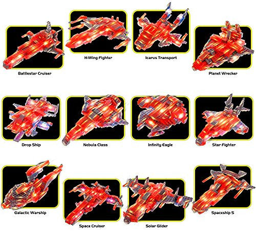 Laser Pegs Space Cruiser 12-in-1 Building Set