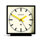 Newgate Amp Mantel Clock Black With Yellow Hands