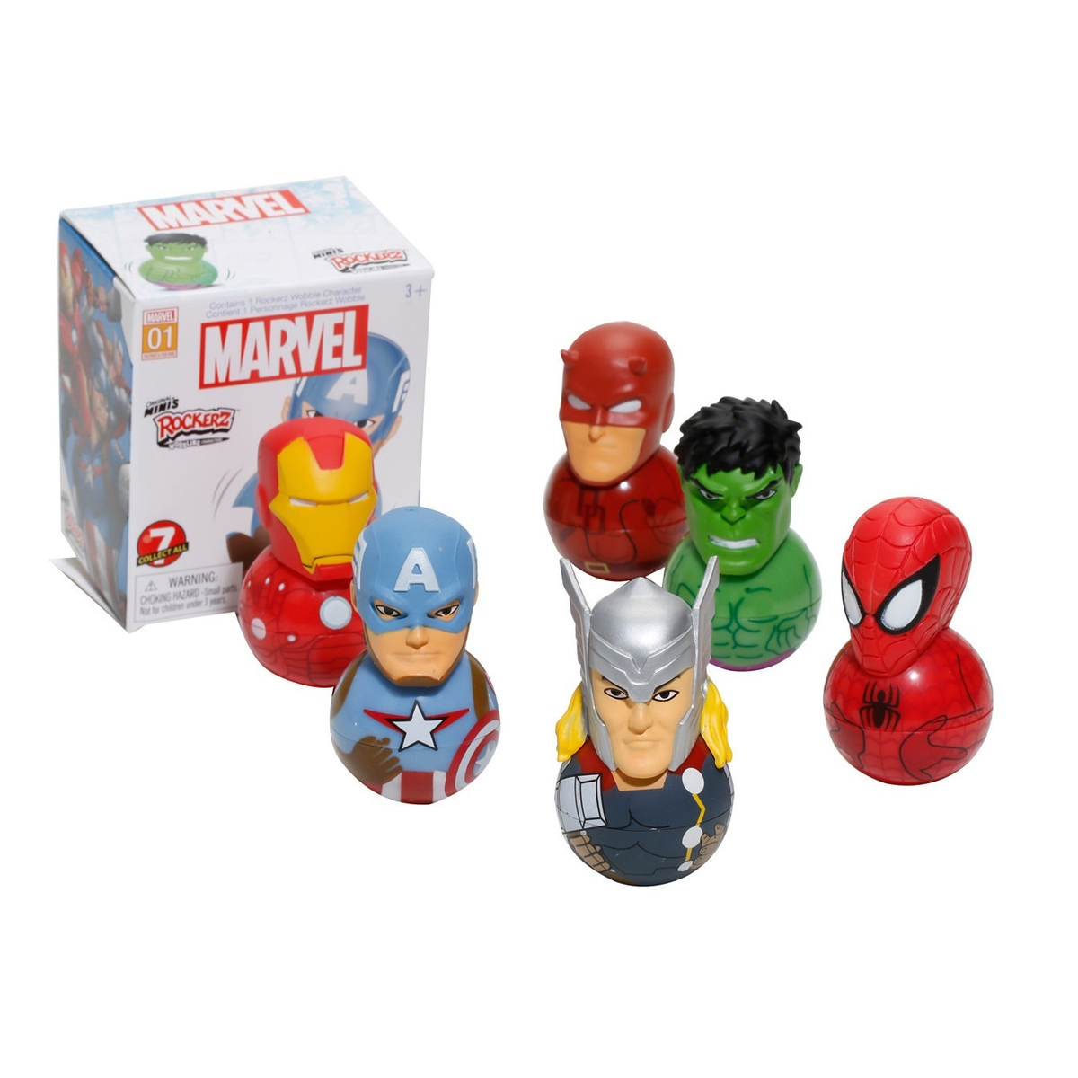 2 Pack x Marvel Comics Original Rockerz Wobbling Figures - Series #1