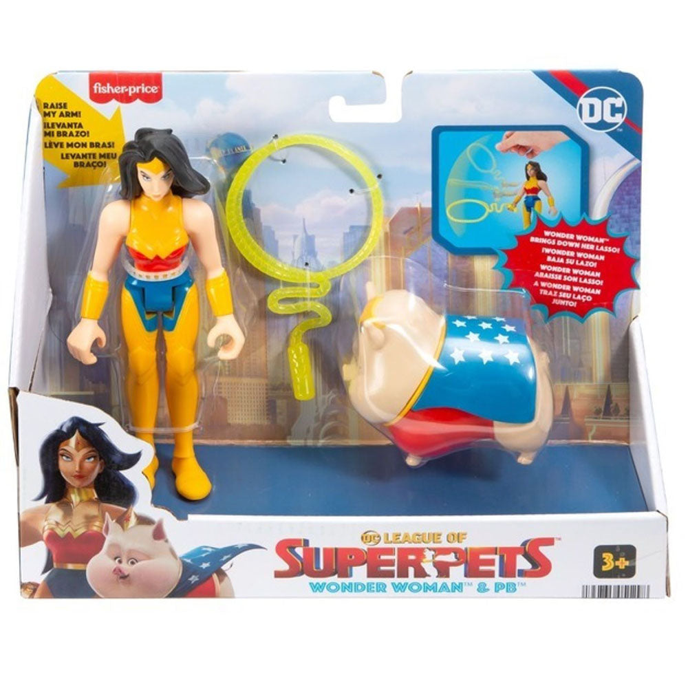 Fisher-Price DC League of Super-Pets Super Hero & Pet Figures
