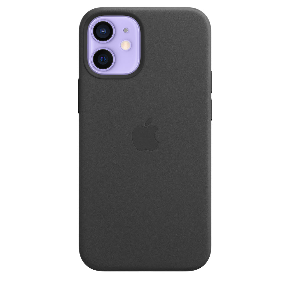 Apple iPhone 12 mini Leather Case with MagSafe - Black