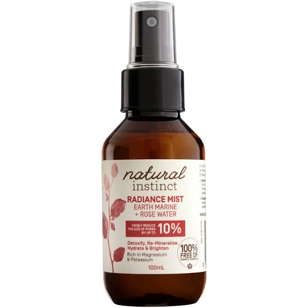 Natural Instinct: Radiance Mist Earth Marine + Rose Water (100ml)