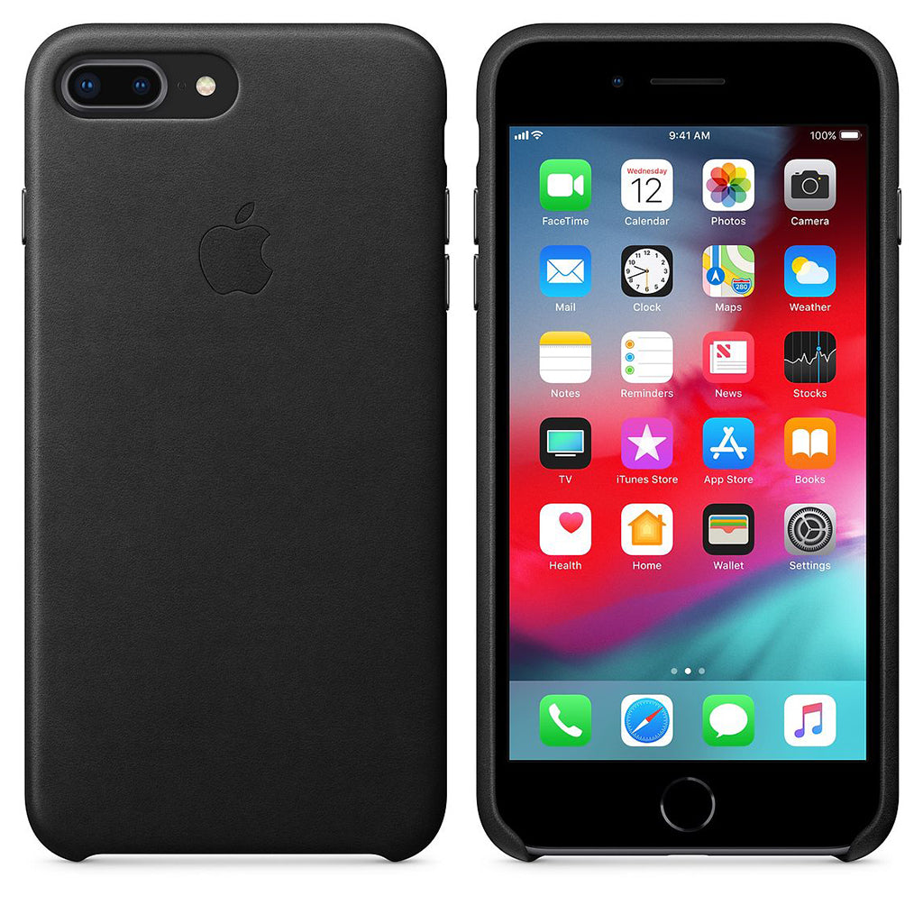 Apple iPhone 7 Plus/8 Plus Leather Case - Black