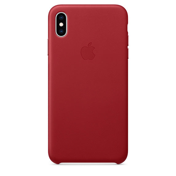 Apple iPhone XS Max Leather Case - Red
