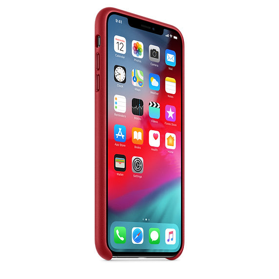 Apple iPhone XS Max Leather Case - Red