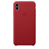 Apple iPhone XS Max Leather Case - Red