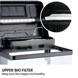 34L Complete Aquarium Kit With Bio Filter System LED Kit Curved Design