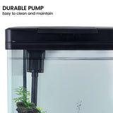 34L Complete Aquarium Kit With Bio Filter System LED Kit Curved Design