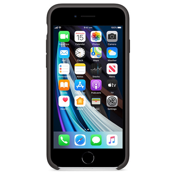 Apple Silicone Case iPhone SE - Black