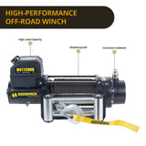 Novawinch 12000LBS 12V Electric Winch Synthetic Rope Off Road 4x4