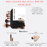 Nude By Nature Pack 12 (Brush Set & Medium Complexion)