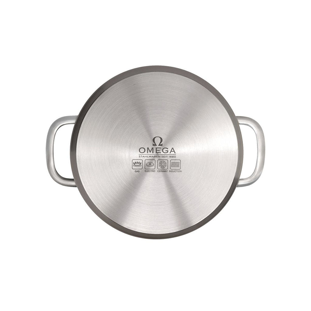 Omega Casserole With Glass Lid - 20cm