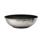 Omega Wok 32cm (Stainless Steel + Non Stick) With Glass Lid