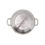 Omega Wok 32cm (Stainless Steel + Non Stick) With Glass Lid