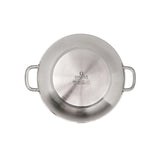 Omega Wok 32cm (Stainless Steel + Non Stick) With Glass Lid