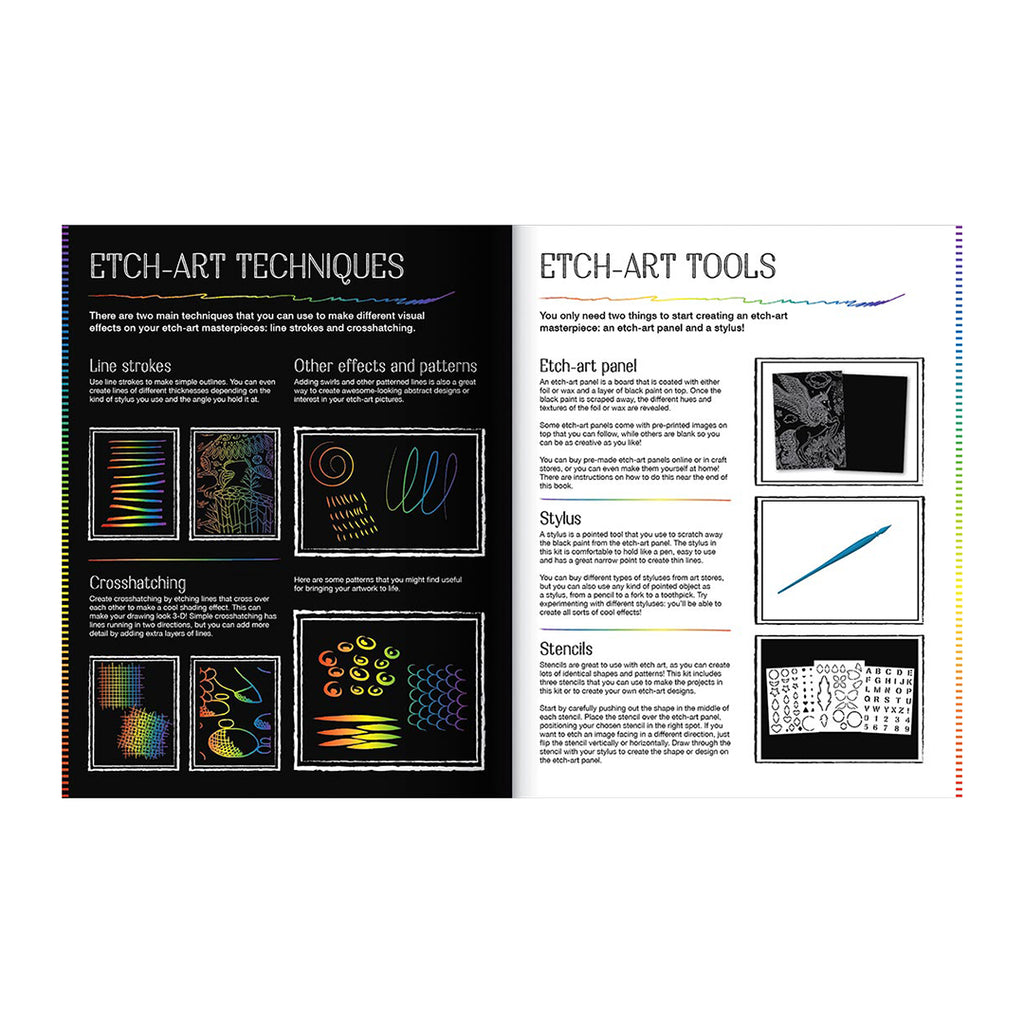 Kaleidoscope Etch Art Creations: Mythical Creatures