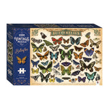 1000-Piece Vintage Puzzle: Butterflies