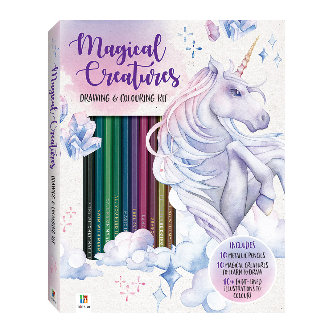 Magical Creatures Colouring and Drawing Kit