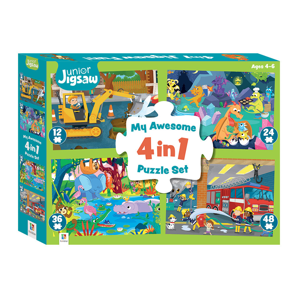 Junior Jigsaw: My Awesome 4 in 1 Puzzle Set