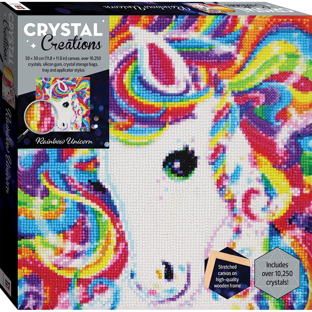 Crystal Creation Canvas Kit - Rainbow Unicorn