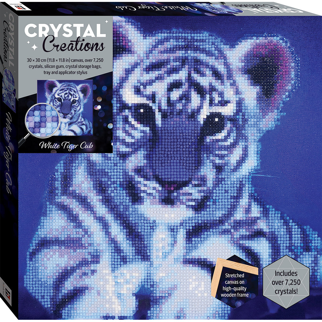 Crystal Creation Canvas Kit - White Tiger Cub – Smooth Sales