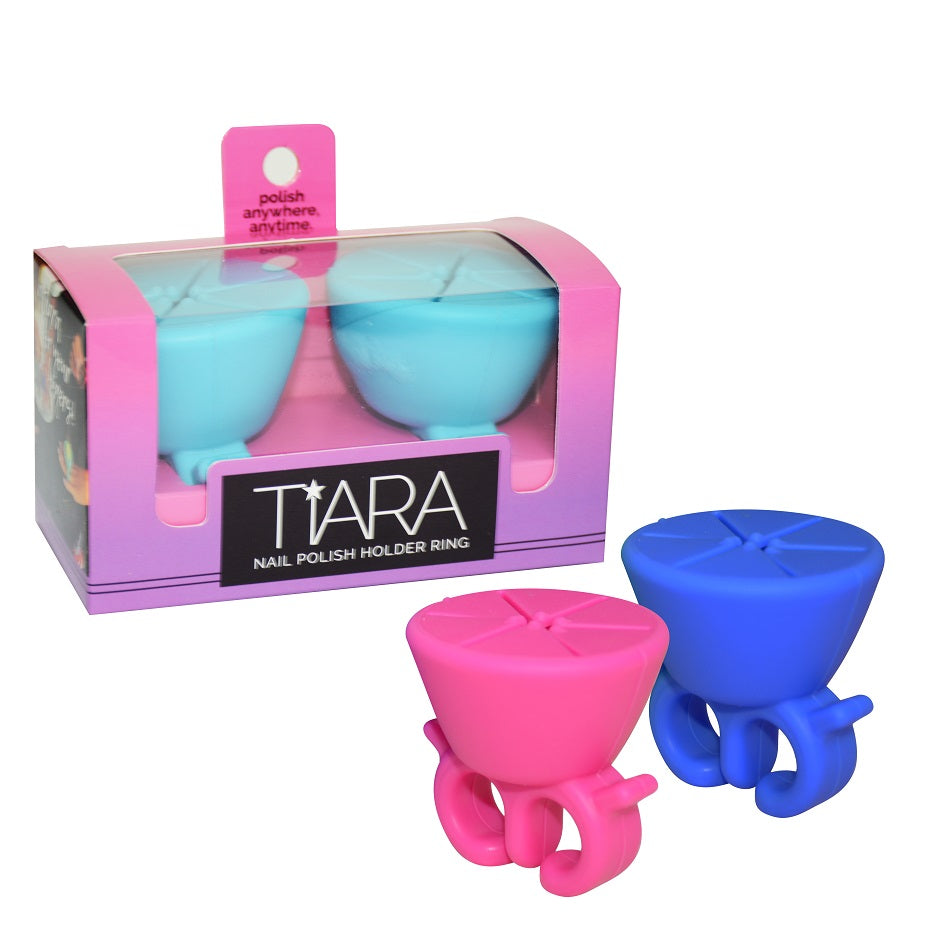 Tiara Nail Polish Holder Ring (2 Pack)