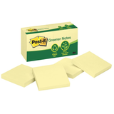 Post-it Greener Recycled Notes 76 x 76mm Yellow 12 Pack