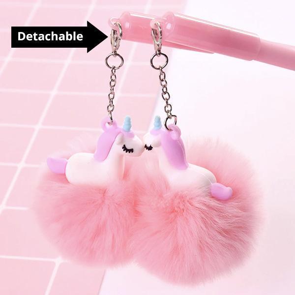 Unicorn Pom Pom Pen