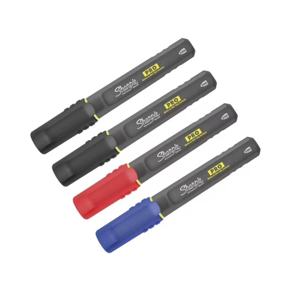 Sharpie Pro Fine Permanent Marker - Assorted - 4 Pack