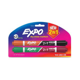 Expo Dual Ended Dry Erase 2-in-1 Markers - 2 Pack