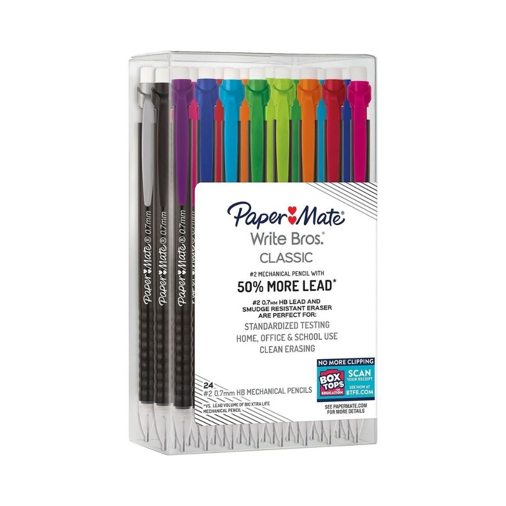 Paper Mate Write Bros Classic Mechanical #2 Pencils - 0.7mm - 24 Pack ...