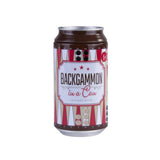 Backgammon In a Can - Travel Board Game